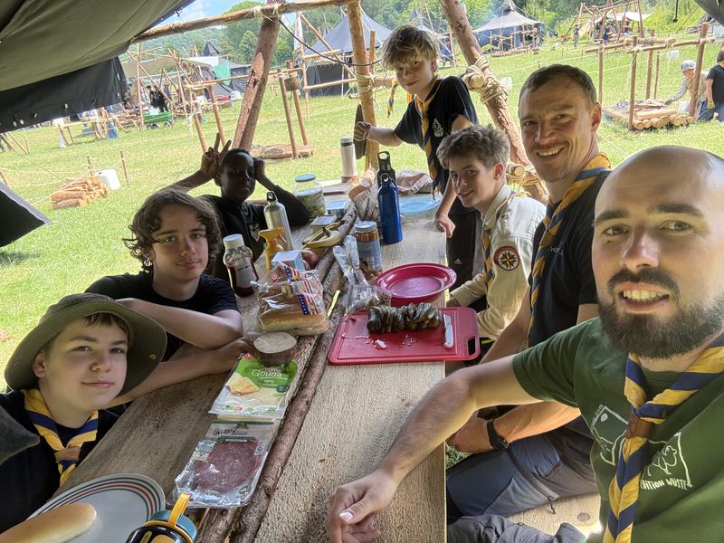 Pfadfinder auf dem Camp