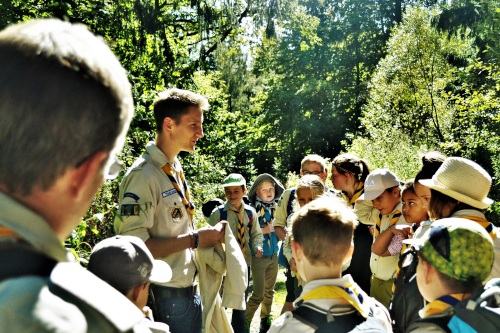 Pfadfinder aus Kassel im Wald